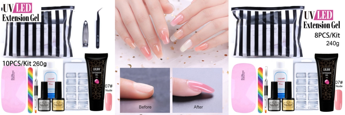 Beauty Lux - Extension Polygel Nail Kit Bannière Personnalisée 1200x400